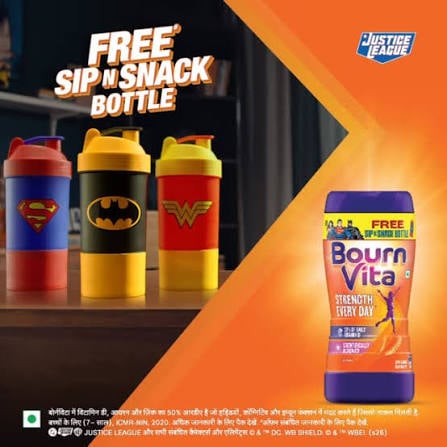 Bornvita ( Free Sip & Snack bottle)  - 500g