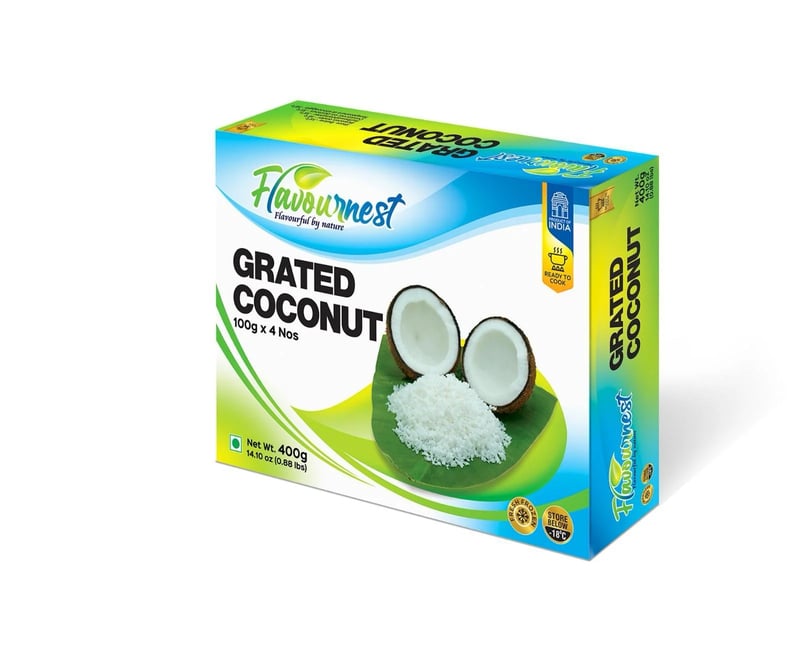 Flavour Nest Grated Coconut( 100g x 4)