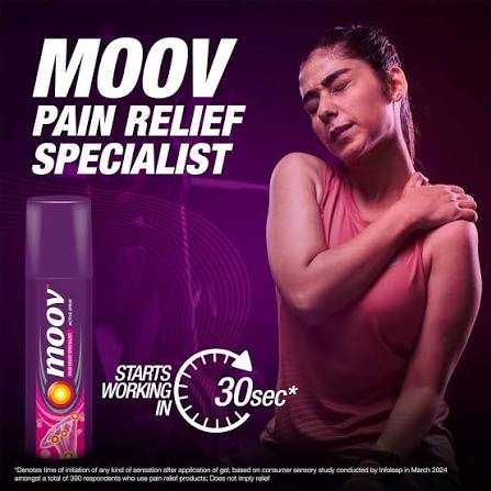 Moov Pain Relief Spray-80g (Ayurvedic pain-relief version)