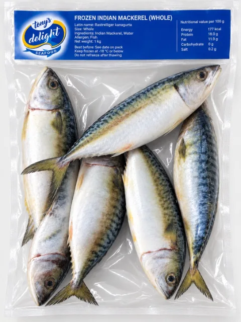 Tony's Delight Indian Mackerel whole (അയല)-770gm