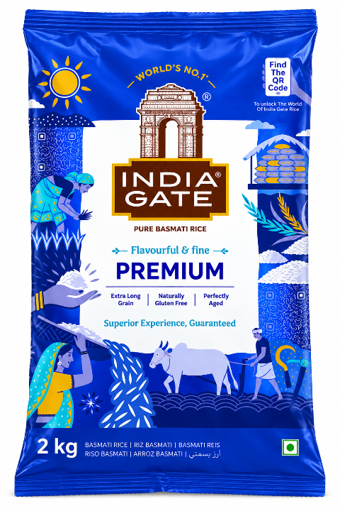 India Gate Premium Extra long Basmati rice-2kg